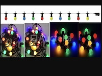 200 x st45 filament shockproof led lampen – 5 kleuren – e27