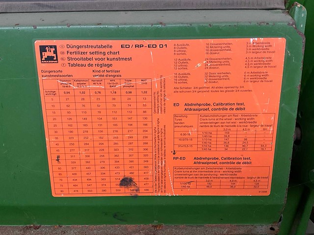 2000 amazone ed 301 maïsplanter - afbeelding 15 van  21