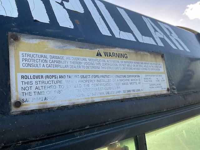 2000 caterpillar th63 verreiker - afbeelding 91 van  115