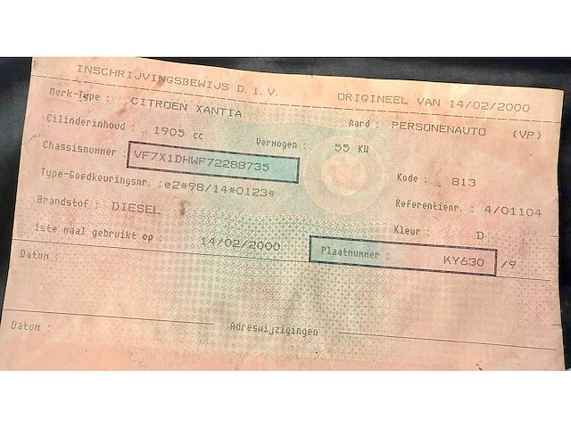 2000 citroen xantia personenauto - afbeelding 10 van  19
