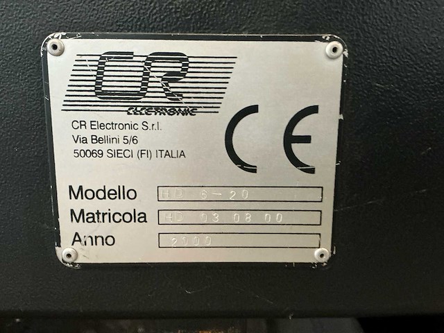 2000 cr hd 6-20 plasmasnijmachine - afbeelding 14 van  15