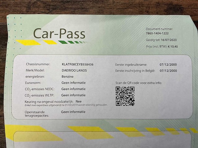 2000 daewoo lanos personenauto - afbeelding 22 van  30