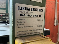 2000 elektra beckum bas 315/4 gwn 55 lintzaagmachine - afbeelding 9 van  9