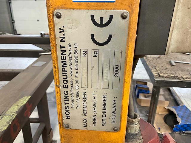 2000 hoisring equipment / abus mobiele hijsbrug met elektrische kettingtakel - afbeelding 7 van  7