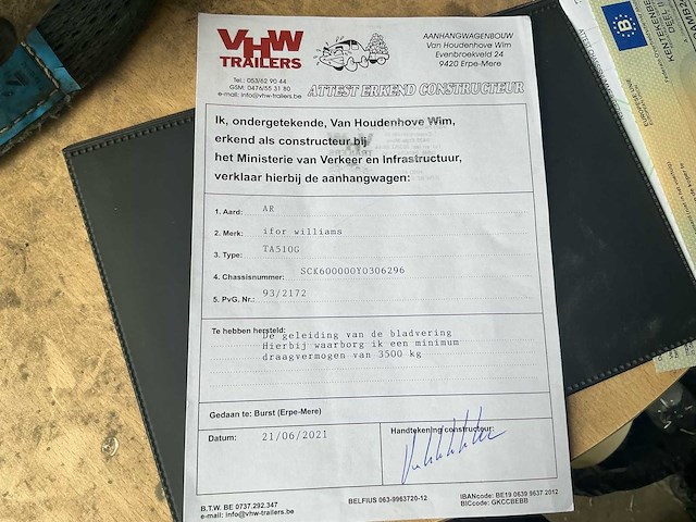 2000 ifor williams ta510g ta510g veetrailer - afbeelding 9 van  22