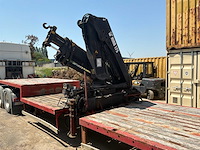 2000 kaiser heavy duty flatbed semi-trailer - hiab spgl2e gelede hydraulische kraan - afbeelding 11 van  35