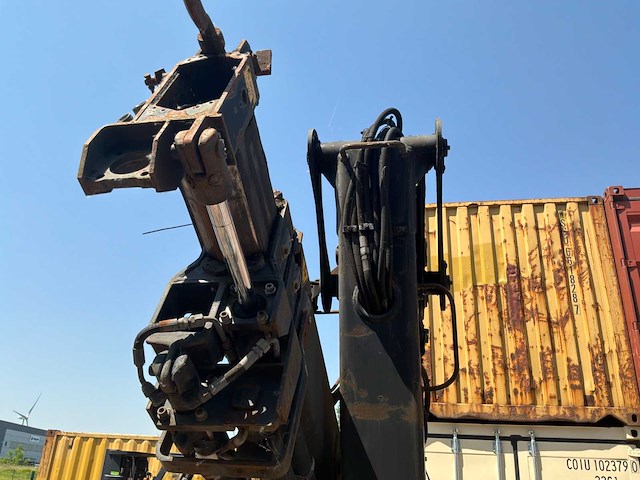 2000 kaiser heavy duty flatbed semi-trailer - hiab spgl2e gelede hydraulische kraan - afbeelding 16 van  35