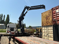 2000 kaiser heavy duty flatbed semi-trailer - hiab spgl2e gelede hydraulische kraan - afbeelding 20 van  35