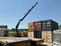 2000 kaiser heavy duty flatbed semi-trailer - hiab spgl2e gelede hydraulische kraan - afbeelding 22 van  35