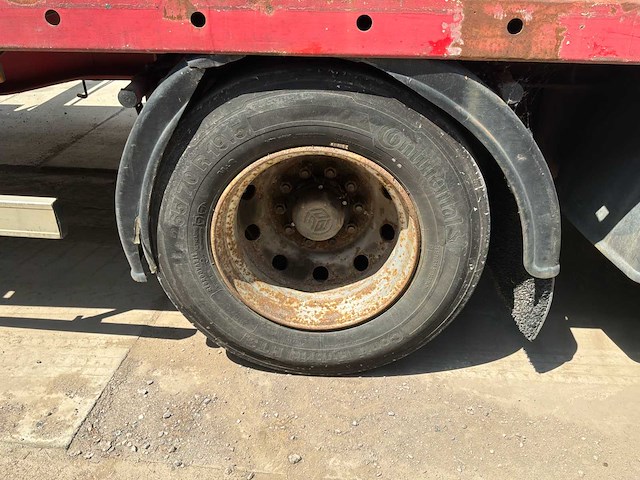 2000 kaiser heavy duty flatbed semi-trailer - hiab spgl2e gelede hydraulische kraan - afbeelding 24 van  35