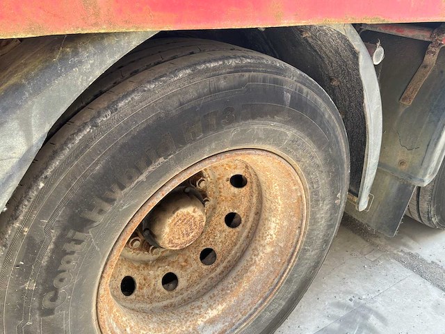 2000 kaiser heavy duty flatbed semi-trailer - hiab spgl2e gelede hydraulische kraan - afbeelding 28 van  35