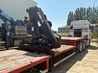 2000 kaiser heavy duty flatbed semi-trailer - hiab spgl2e gelede hydraulische kraan - afbeelding 2 van  35