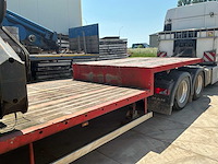 2000 kaiser heavy duty flatbed semi-trailer - hiab spgl2e gelede hydraulische kraan - afbeelding 3 van  35