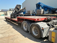 2000 kaiser heavy duty flatbed semi-trailer - hiab spgl2e gelede hydraulische kraan - afbeelding 5 van  35
