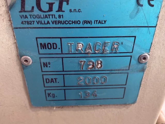 2000 lgf tracer enkelkops kopieerfreesmachine - afbeelding 3 van  11