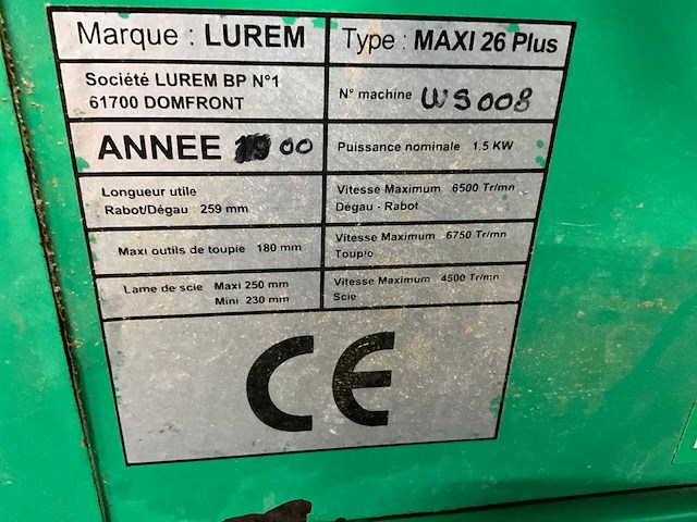 2000 lurem maxi 26 plus gecombineerde vlakvandiktebank - afbeelding 6 van  6