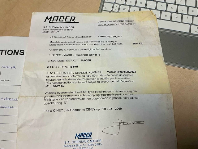 2000 macer bt9h veeaanhangwagen - afbeelding 9 van  19