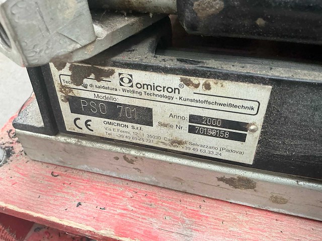 2000 omicron pso 701 kunststof lasinstallatie - afbeelding 5 van  5