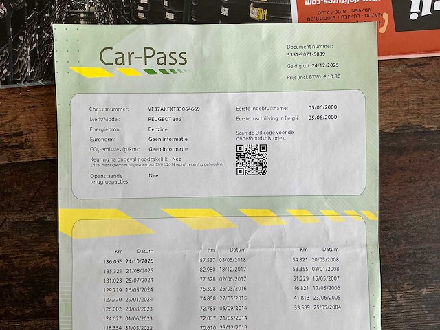 2000 peugeot 306 personenauto - afbeelding 6 van  14