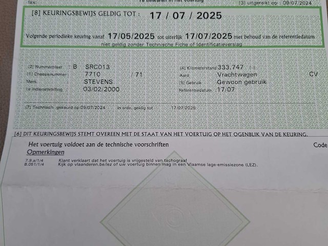 2000 renault stevens vrachtwagen - afbeelding 5 van  6