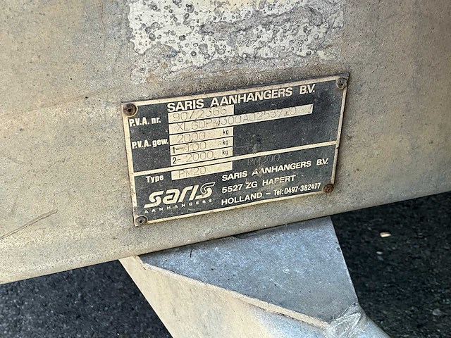 2000 saris pm20 aanhangwagen - afbeelding 7 van  25
