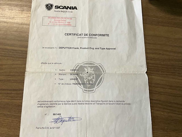 2000 scania vrachtwagen haaksysteem - functioneel - afbeelding 27 van  28