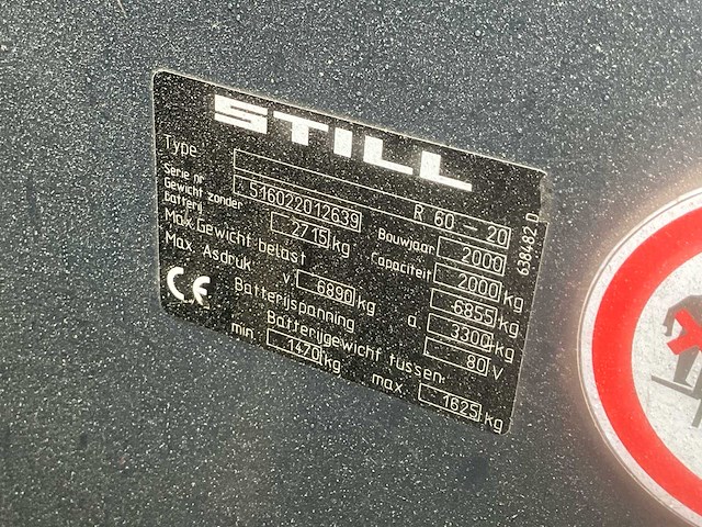 2000 still r60-20 - vorkheftruck - afbeelding 10 van  18
