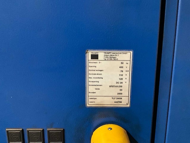 2000 trumpf trumatic 600l lasersnijmachine - afbeelding 27 van  35