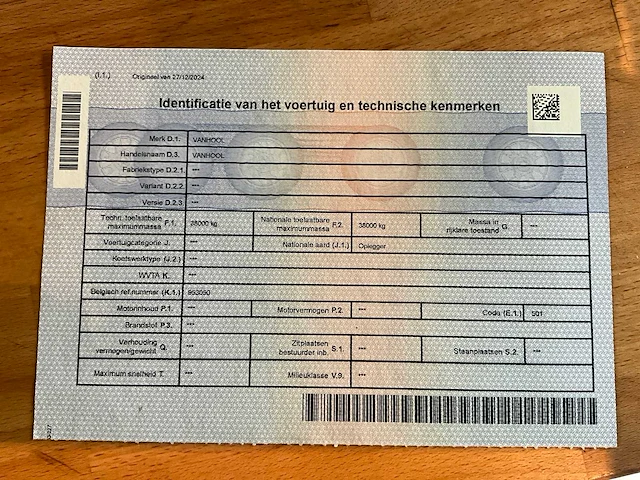 2000 vanhool oplegger - afbeelding 4 van  14