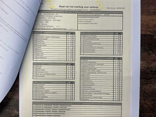 2000 volkswagen golf 4 benzine - afbeelding 20 van  27