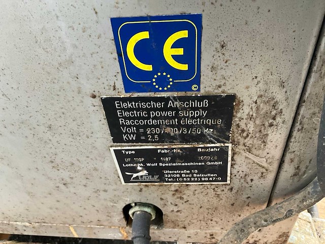2000 wolf compactserie uf 100p tempereermachine - afbeelding 2 van  10