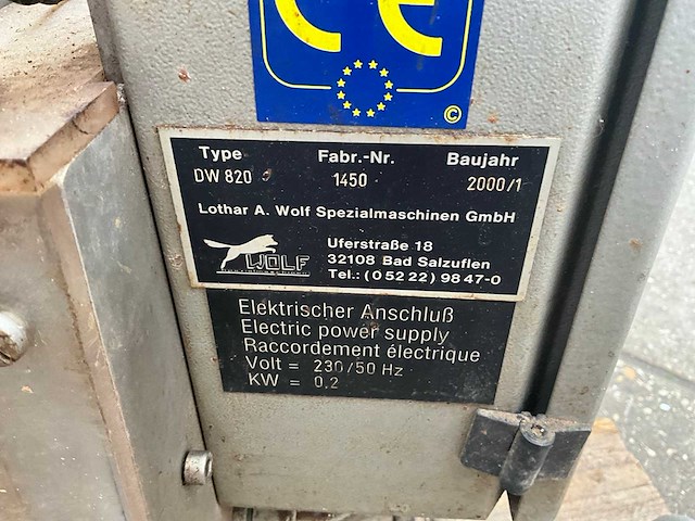 2000 wolf dw820 decoreermachine overige bakkerijmachines - afbeelding 9 van  9