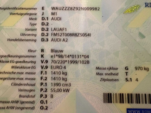 2001 - audi - a2 - 1.4 - car - afbeelding 6 van  21