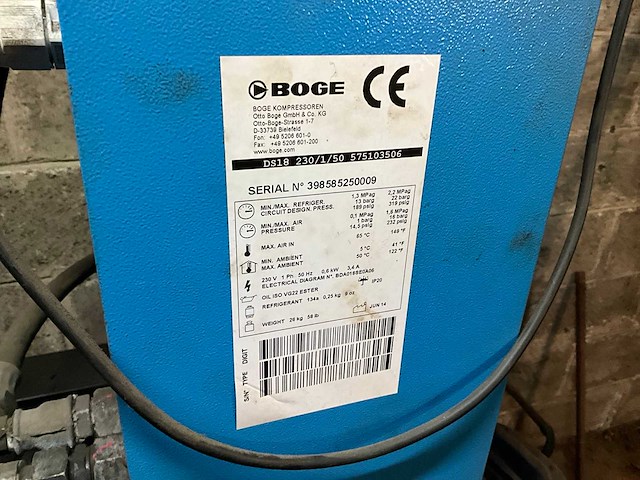 2001 boge s10 schroefcompressor - afbeelding 7 van  8