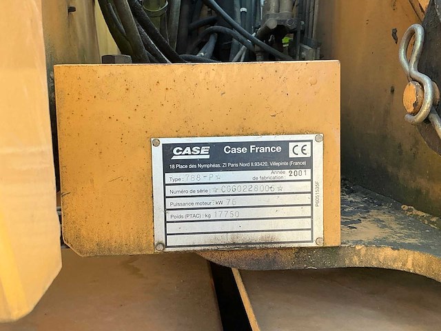 2001 case 788-p banden graafmachine - afbeelding 7 van  8