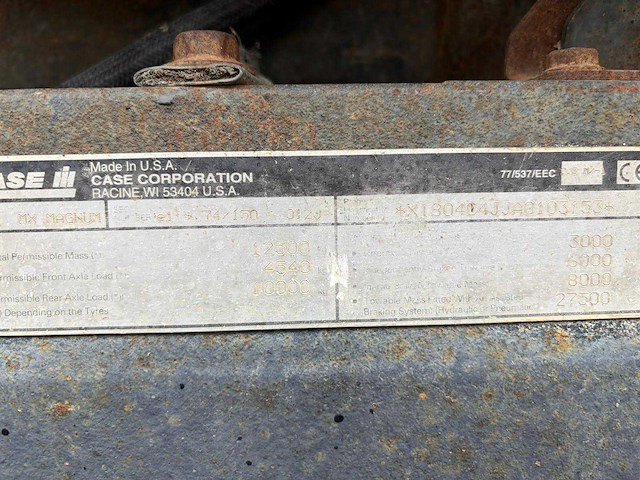 2001 case magnum mx180 - afbeelding 10 van  24