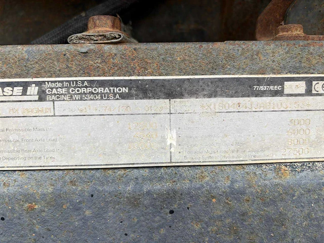 2001 case magnum mx180 - afbeelding 10 van  24