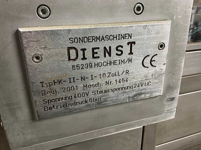 2001 dienst hk-ii—n-i-10zoll/r verpakkingsmachines - afbeelding 8 van  16