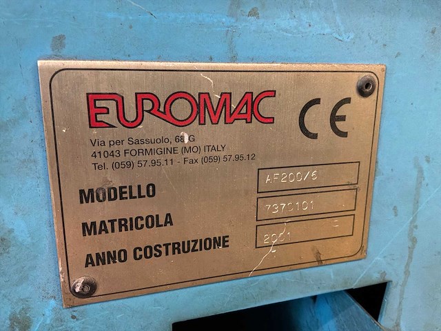 2001 euromac 200/6 uithoek machine - afbeelding 5 van  5
