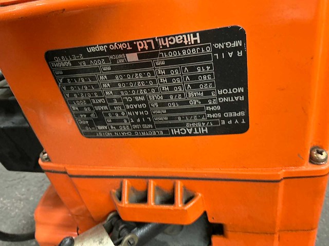 2001 hitachi 1/4snh2 kettingtakel - afbeelding 4 van  5