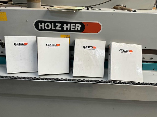2001 holz-her sprint 1417k kantaanlijmmachine - diamantschaven -functioneel - afbeelding 20 van  20