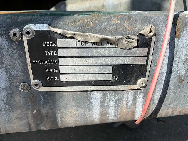 2001 i for williams tt126g aanhangwagen - afbeelding 7 van  20