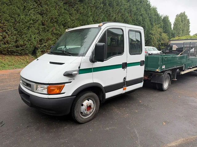2001 iveco daily 40c dubbele cabine met open laadbak - afbeelding 2 van  34