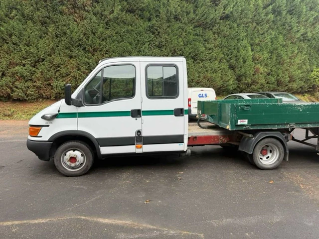 2001 iveco daily 40c dubbele cabine met open laadbak - afbeelding 4 van  34