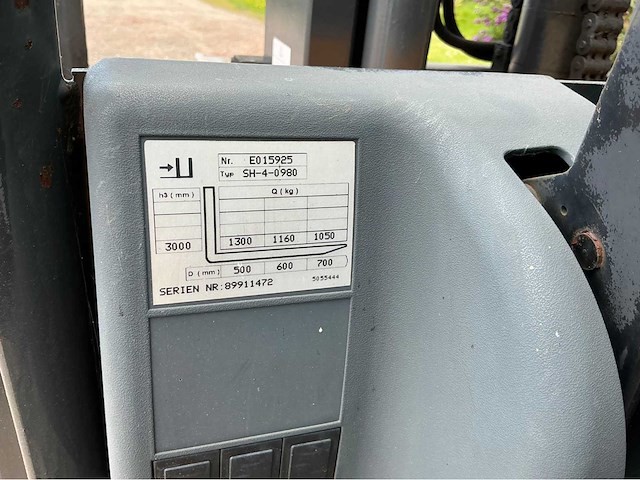 2001 jungheinrich efg-df vorkheftruck - 1.3 ton - afbeelding 8 van  8