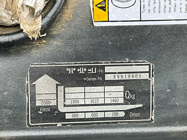 2001 jungheinrich vmax efg v18 1800kg - afbeelding 13 van  25