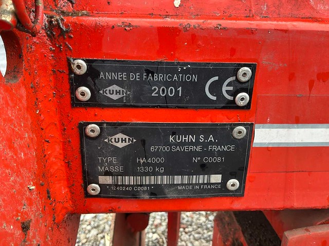 2001 kuhn ha4000 schudeg ongebruikt - afbeelding 5 van  5