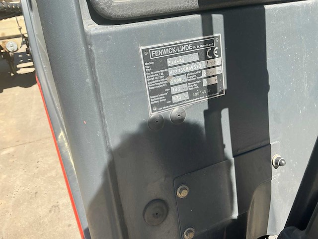 2001 linde e14-02 vorkheftruck - afbeelding 32 van  101