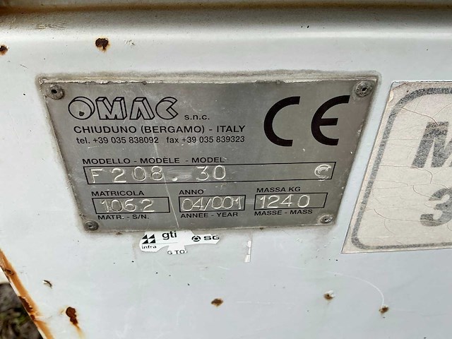 2001 mac f208.30 kabellier op aanhangwagen - afbeelding 11 van  19