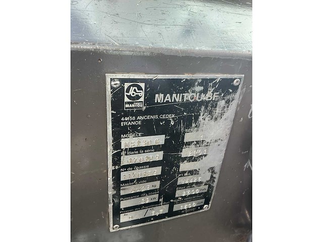 2001 manitou msi30g vorkheftruck - afbeelding 109 van  117